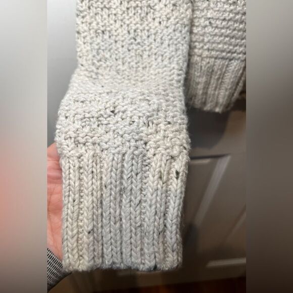 PRANA Sweater Nemma Oatmeal Chunky Knit Size XS Organic Cotton Blend - Picture 10 of 11